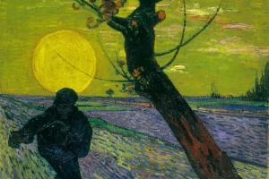 Van Gogh Seminatore al tramonto