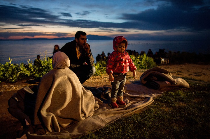 Rifugiati sull'isola di Lesbo
