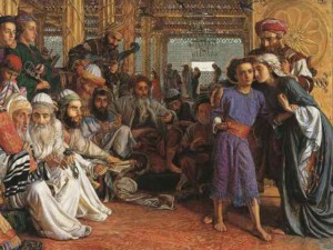 William Holman Hunt, Il ritrovamento del Salvatore nel Tempio, 1862, Birmingham Museum and Art Gallery, Birmingham