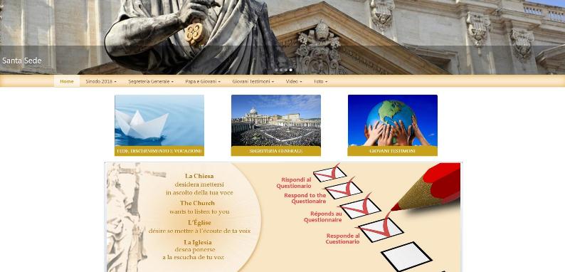 Sito Sinodo 2018