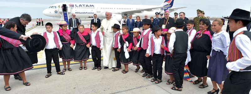 papa Francesco ai giovani in Cile
