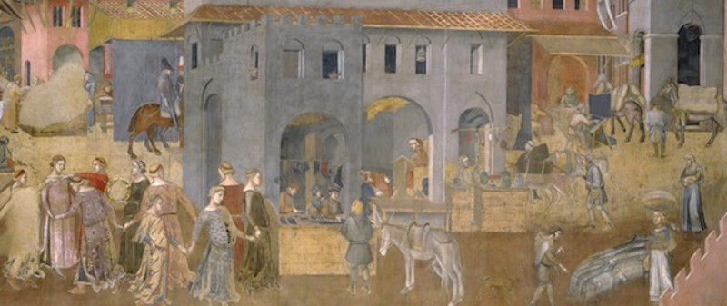 Lorenzetti, ALlegoria del buon governo (dettaglio)