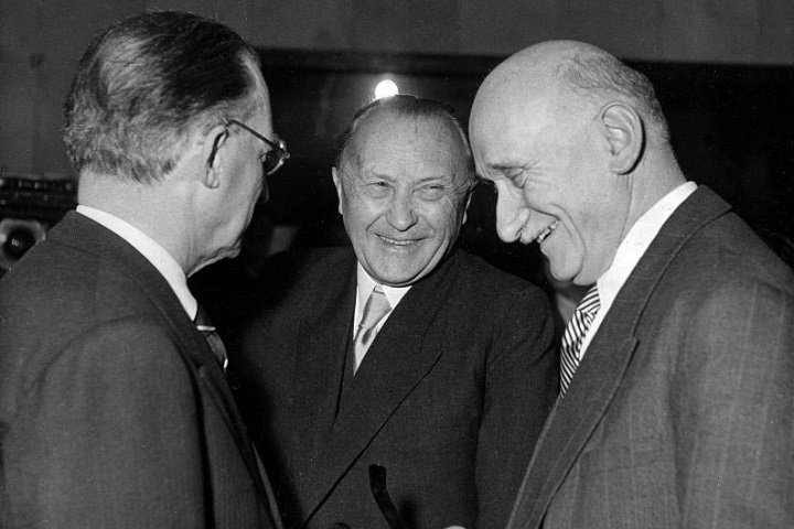 Adenauer Schumann De Gasperi