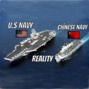 American and the Chinese navies