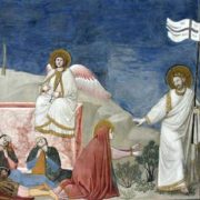 Giotto, Resurrezione e Noli me tangere (1303-1305). Padova, Cappella degli Scrovegni