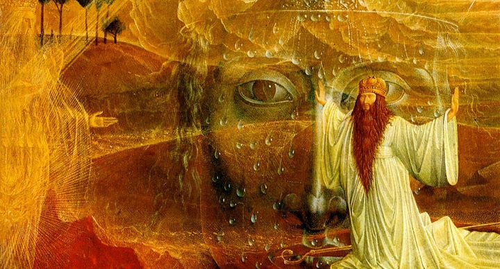 Mosè e il roveto ardente (Ernst Fuchs).