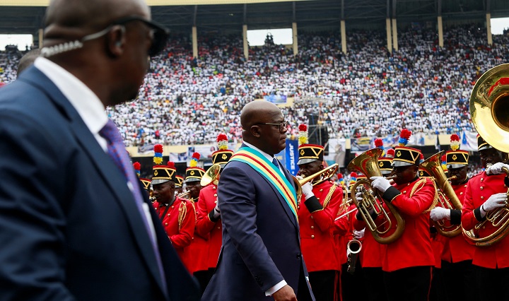 Democratic Republic of Congo President Felix Tshisekedi takes the oath of office in Kinshasa