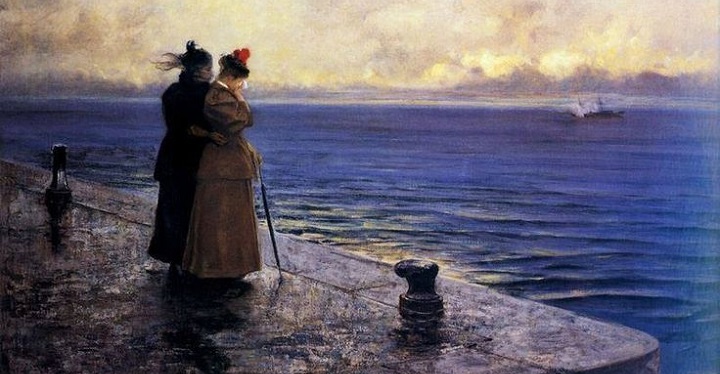 Pompeo Mariani, Lagrime d’addio (1895).