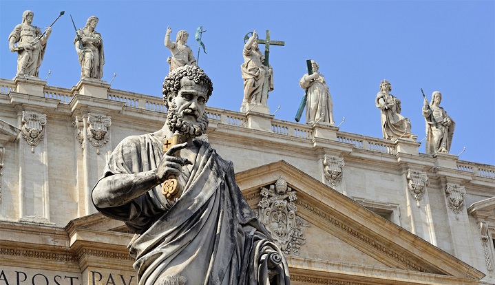 Statue of St. Peter, St. Peter's Square, Vatican, Rome