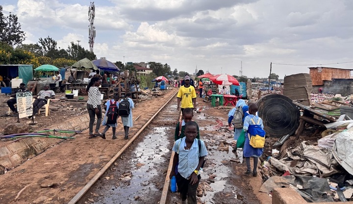 Kibera’s slum, Nairobi (Kenya).