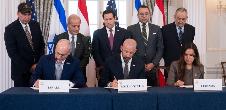 Accordo quadro firmato tra Libano e Israele